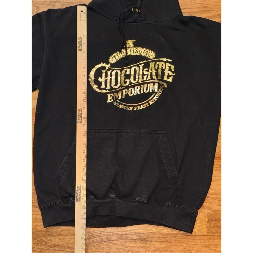 Universal Studios The Toothsome Chocolate Emporium Black Hoodie Size Large
